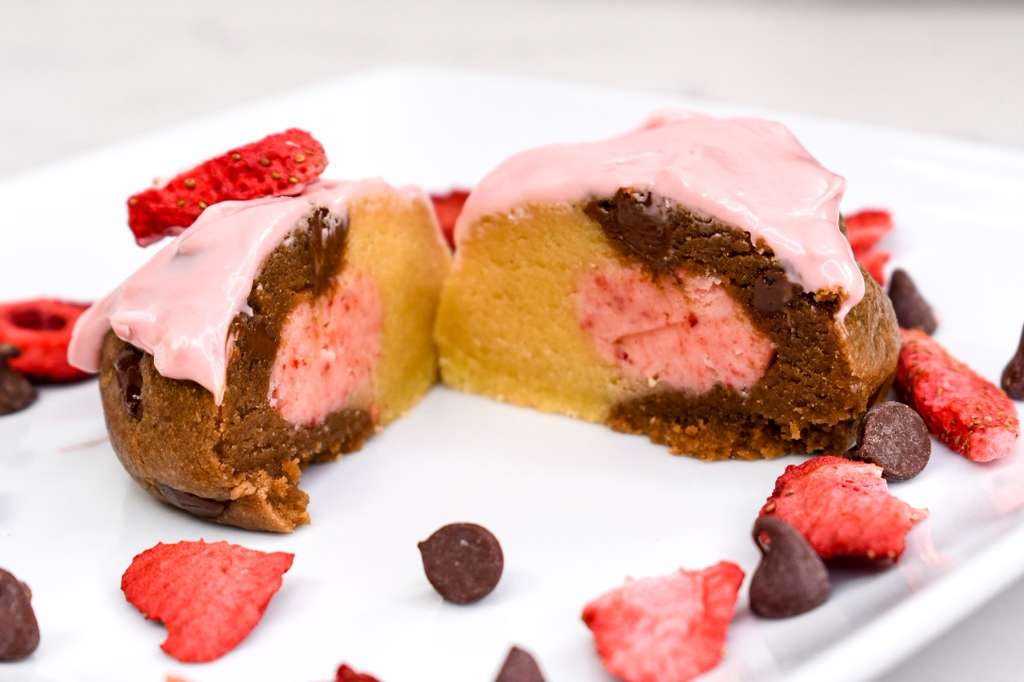 Neapolitan Stuffed Cookie